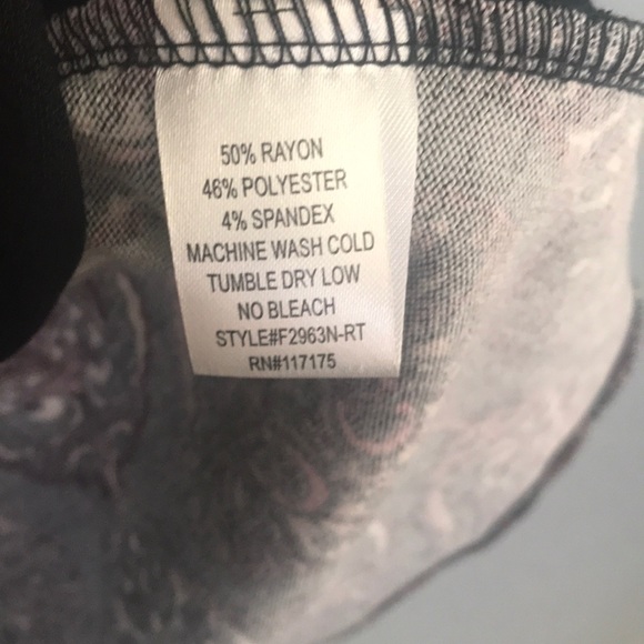 Haani Long sleeves Midi black with paisley prints dress size S - Picture 8 of 10